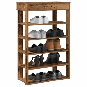 Mueble zapatero madera contrachapada madera vieja 60x30x98 cm by , Shoe racks and shoe organizers - Ref: Foro24-859930, Price...