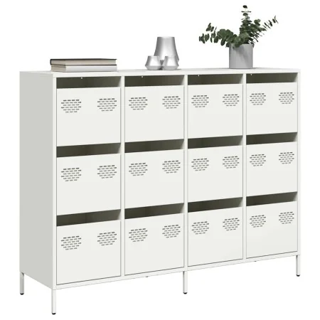 Aparador de acero laminado en frío blanco 135x39x103,5 cm von , Sideboards - Ref: Foro24-3307178, Preis: 301,93 €, Rabatt: %