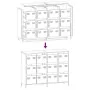 Aparador de acero laminado en frío blanco 135x39x103,5 cm von , Sideboards - Ref: Foro24-3307178, Preis: 301,93 €, Rabatt: %