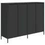 Aparador de acero laminado en frío negro 135x39x103,5 cm de , Aparadores - Ref: Foro24-3307173, Precio: 291,43 €, Descuento: %