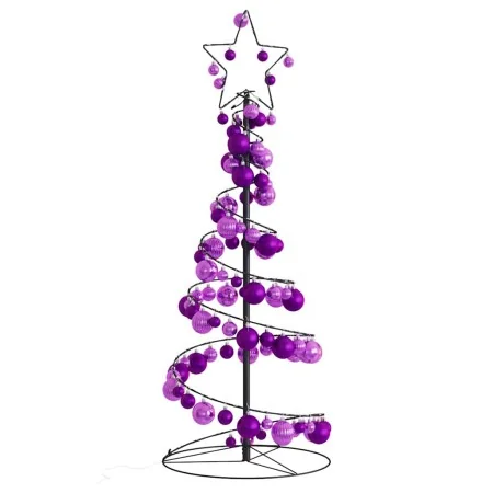 VidaXL LED para árbol de Navidad con bolas 80 LED blanco cálido 120 cm by , Christmas lights - Ref: Foro24-3318553, Price: 50...