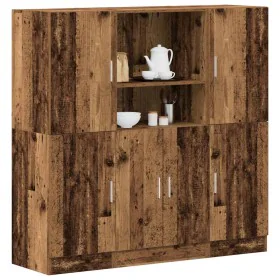 Mueble de cocina 3 piezas madera contrachapada madera vieja by , Shelves and shelves - Ref: Foro24-3324158, Price: 288,20 €, ...