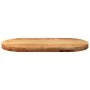 Tablero de mesa ovalado madera maciza de roble 80x40x4 cm von , Tischplatten - Ref: Foro24-4009073, Preis: 72,99 €, Rabatt: %