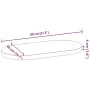 Tablero de mesa ovalado madera maciza de roble 80x40x4 cm von , Tischplatten - Ref: Foro24-4009073, Preis: 72,99 €, Rabatt: %