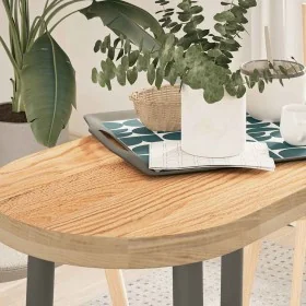 Tablero de mesa ovalado madera maciza de roble 80x40x4 cm by , Table tops - Ref: Foro24-4009065, Price: 66,54 €, Discount: %