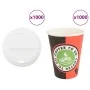 Vasos de café de papel con tapa 1000 uds 4oz 100ml de , Vasos desechables - Ref: Foro24-3325213, Precio: 117,08 €, Descuento: %