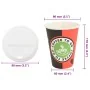Vasos de café de papel con tapa 1000 uds 4oz 100ml de , Vasos desechables - Ref: Foro24-3325213, Precio: 117,08 €, Descuento: %