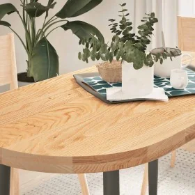 Tablero de mesa ovalado madera maciza de roble 120x60x4 cm by , Table tops - Ref: Foro24-4009067, Price: 153,00 €, Discount: %