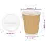 Vasos de café de papel con tapa 1000 uds 8oz 200ml by , Disposable cups - Ref: Foro24-3325224, Price: 151,69 €, Discount: %