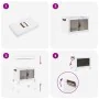 Caja de almacenaje apilable con ruedas 28 l 48,5x29,5x33 cm von , Lastenstapler - Ref: Foro24-4012365, Preis: 29,46 €, Rabatt: %