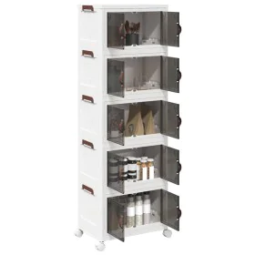 Caja de almacenaje apilable con ruedas 5 niveles 28 L by , Cargo forklifts - Ref: Foro24-4012373, Price: 87,88 €, Discount: %