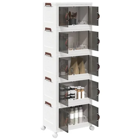 Caja de almacenaje apilable con ruedas 5 niveles 28 L by , Cargo forklifts - Ref: Foro24-4012373, Price: 87,88 €, Discount: %