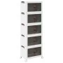 Caja de almacenaje apilable con ruedas 5 niveles 28 L by , Cargo forklifts - Ref: Foro24-4012373, Price: 87,88 €, Discount: %