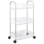 Carro de almacenamiento 3 niveles transparente 37x28x68 cm by , Cargo forklifts - Ref: Foro24-4012378, Price: 31,45 €, Discou...