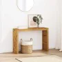 Mesa consola madera maciza de teca 110x35x75 cm by , Side tables - Ref: Foro24-4009314, Price: 132,33 €, Discount: %
