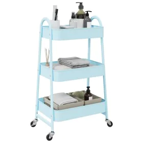 Carrito de almacenaje 3 niveles acero azul 42x41,5x77 cm by , Cargo forklifts - Ref: Foro24-4012384, Price: 34,28 €, Discount: %