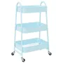 Carrito de almacenaje 3 niveles acero azul 42x41,5x77 cm von , Lastenstapler - Ref: Foro24-4012384, Preis: 34,28 €, Rabatt: %