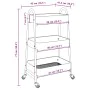 Carrito de almacenaje 3 niveles acero azul 42x41,5x77 cm von , Lastenstapler - Ref: Foro24-4012384, Preis: 34,28 €, Rabatt: %