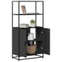 Aparador alto madera de ingeniería y metal negro 68x35x139 cm von , Sideboards - Ref: Foro24-849049, Preis: 114,64 €, Rabatt: %
