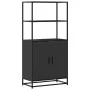 Aparador alto madera de ingeniería y metal negro 68x35x139 cm von , Sideboards - Ref: Foro24-849049, Preis: 114,64 €, Rabatt: %