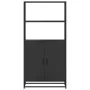 Aparador alto madera de ingeniería y metal negro 68x35x139 cm von , Sideboards - Ref: Foro24-849049, Preis: 114,64 €, Rabatt: %