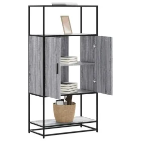 Aparador alto madera de ingeniería y metal gris Sonoma by , Sideboards - Ref: Foro24-849042, Price: 99,98 €, Discount: %