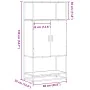 Aparador alto madera de ingeniería y metal gris Sonoma von , Sideboards - Ref: Foro24-849042, Preis: 90,87 €, Rabatt: %