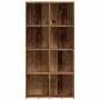 Estantería madera de ingeniería envejecida 66x30x130 cm de , Librerías y estanterías - Ref: Foro24-855778, Precio: 79,82 €, D...