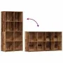 Estantería madera de ingeniería envejecida 66x30x130 cm de , Librerías y estanterías - Ref: Foro24-855778, Precio: 79,82 €, D...