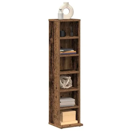 Estantería para CDs de madera contrachapada madera envejecida by , CD and DVD storage - Ref: Foro24-855828, Price: 47,34 €, D...