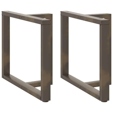 Patas mesa comedor forma T 2uds acero natural 90x35x(72-73)cm de , Patas para mesas - Ref: Foro24-4013067, Precio: 136,19 €, ...