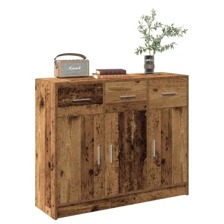 Aparador de madera de ingeniería envejecida 91x28x75 cm von , Sideboards - Ref: Foro24-855894, Preis: 109,15 €, Rabatt: %