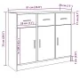 Aparador de madera de ingeniería envejecida 91x28x75 cm von , Sideboards - Ref: Foro24-855894, Preis: 109,15 €, Rabatt: %