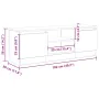 Mueble para TV madera ingeniería madera envejecida 102x30x36 cm von , TV-Möbel - Ref: Foro24-855854, Preis: 62,81 €, Rabatt: %