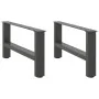 Patas de mesa de centro antracita 2uds acero 70x(30-31) cm by , Table legs - Ref: Foro24-4013270, Price: 66,37 €, Discount: %