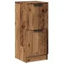 Aparador madera de ingeniería madera envejecida 30x30x70 cm de , Aparadores - Ref: Foro24-856959, Precio: 43,00 €, Descuento: %