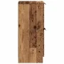 Aparador madera de ingeniería madera envejecida 30x30x70 cm de , Aparadores - Ref: Foro24-856959, Precio: 43,00 €, Descuento: %