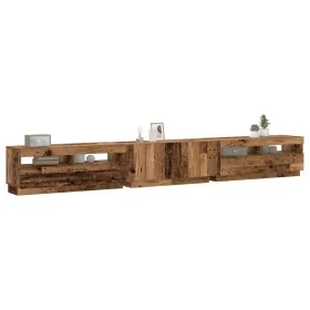 Mueble TV luces LED madera ingeniería envejecida 300x35x40 cm von , TV-Möbel - Ref: Foro24-3329169, Preis: 268,40 €, Rabatt: %