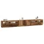Mueble TV luces LED madera ingeniería envejecida 300x35x40 cm von , TV-Möbel - Ref: Foro24-3329169, Preis: 268,40 €, Rabatt: %