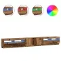 Mueble TV luces LED madera ingeniería envejecida 300x35x40 cm von , TV-Möbel - Ref: Foro24-3329169, Preis: 268,40 €, Rabatt: %