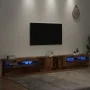 Mueble TV luces LED madera ingeniería envejecida 300x35x40 cm von , TV-Möbel - Ref: Foro24-3329169, Preis: 268,40 €, Rabatt: %