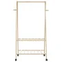 Perchero con estantes y ruedas 96x45,5x155,5 cm bambú by , Dresser Organizers and Bar Hangers - Ref: Foro24-4008907, Price: 4...