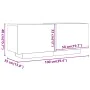 Mesita de noche madera de ingeniería roble artisian 100x35x40cm de , Mesitas de noche - Ref: Foro24-3329174, Precio: 90,86 €,...