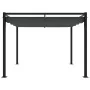 Cenador de jardín con techo retráctil acero antracita 3x3 m de , Carpas y cenadores - Ref: Foro24-4003962, Precio: 378,61 €, ...