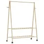 Perchero con estantes y ruedas 132x45,5x155,5 cm bambú von , Kommoden-Organizer und Bar-Kleiderbügel - Ref: Foro24-4008911, P...
