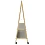 Perchero con estantes y ruedas 132x45,5x155,5 cm bambú by , Dresser Organizers and Bar Hangers - Ref: Foro24-4008913, Price: ...