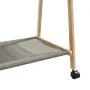 Perchero con estantes y ruedas 132x45,5x155,5 cm bambú by , Dresser Organizers and Bar Hangers - Ref: Foro24-4008913, Price: ...