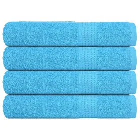 Toallas de sauna 4 uds 100% algodón turquesa 80x200 cm 360 gsm by , Towels - Ref: Foro24-136984, Price: 49,92 €, Discount: %