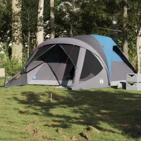 Tienda de campaña familiar túnel 6 personas impermeable azul by , tents - Ref: Foro24-4009459, Price: 152,22 €, Discount: %