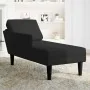 Tumbona con almohada y reposabrazo derecho terciopelo negro von , Tagesbetten - Ref: Foro24-4009812, Preis: 96,26 €, Rabatt: %
